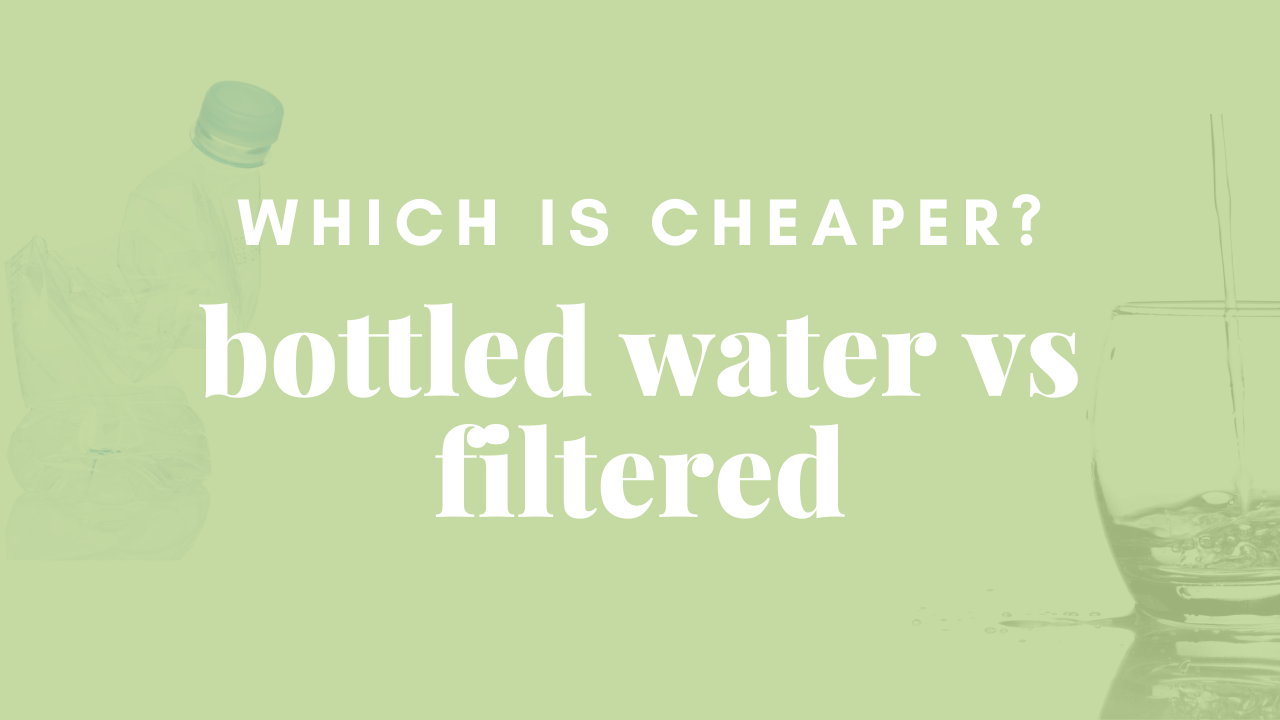 Is it cheaper to buy bottled water or use a water filter