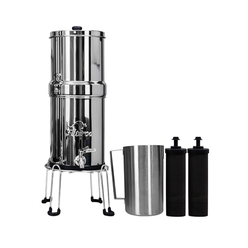 Filteroo® Stainless Steel Gravity Water Filte1