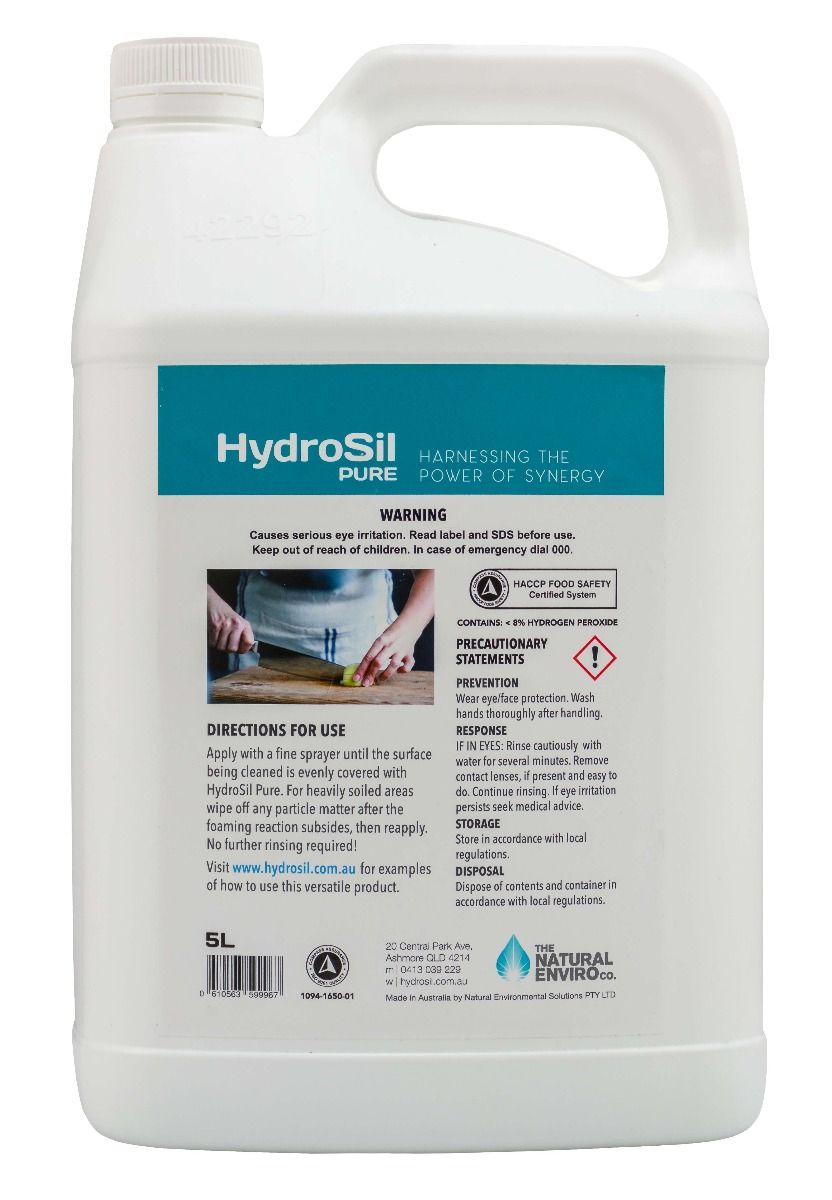 HydroSil-Pure 3% Hydrogen Peroxide All Purpose Disinfectant with Silver8