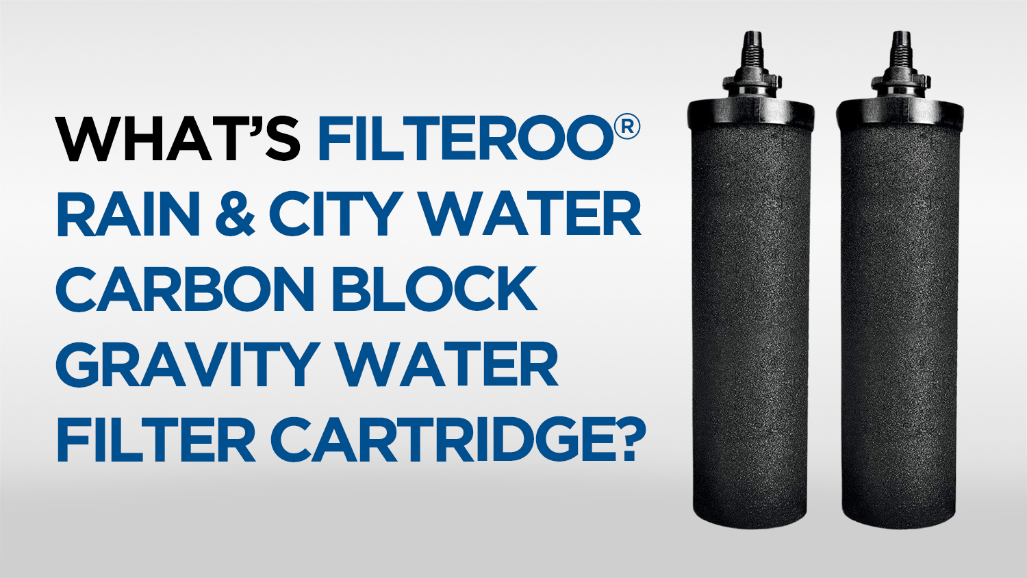 What's Filteroo® Rain & City Water Carbon Block Gravity Water Filter Cartridge?